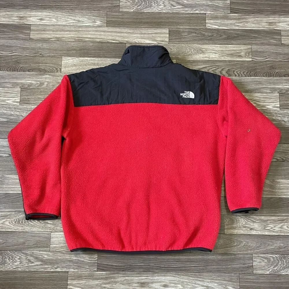 Vintage The North Face Full Zip Fleece Jacket Men’s XL Red Made In USA